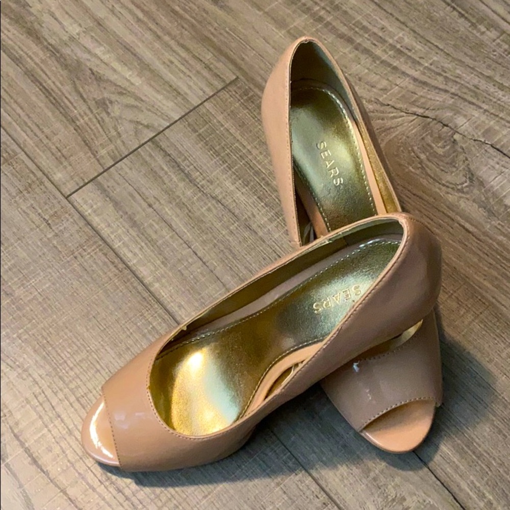 2 inch Sears Lucy Open Toe Business Heels